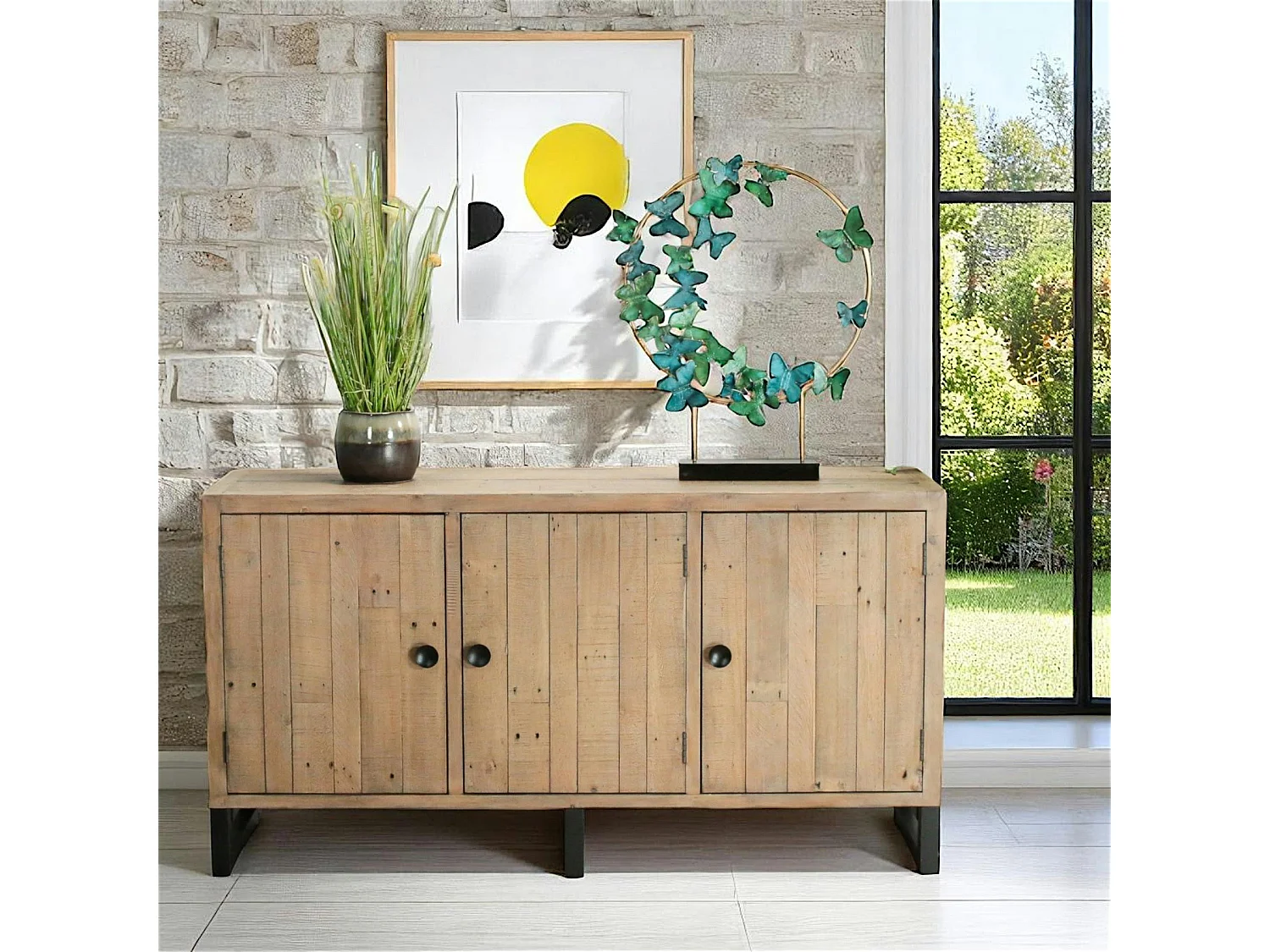 Buffet en bois recyclé 3 portes AUCKLAND