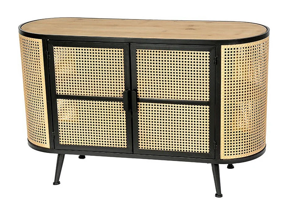 Buffet en cannage métallique 2 portes HAAG