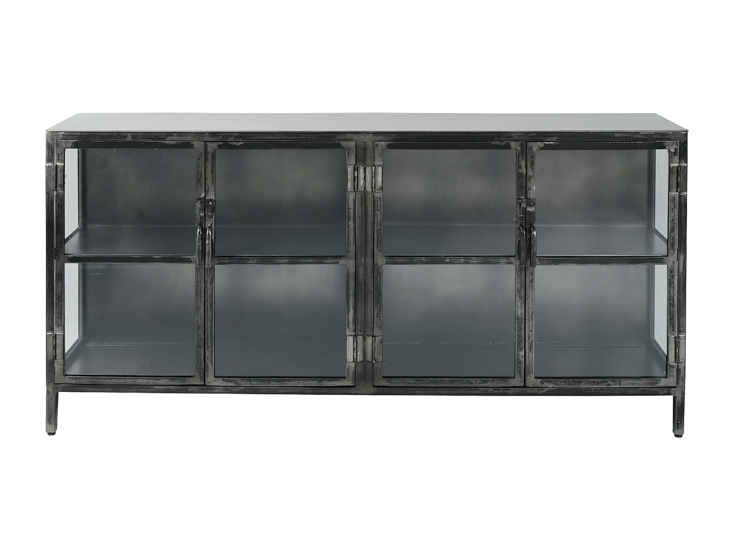 Buffet industriel métal verre ROADIES