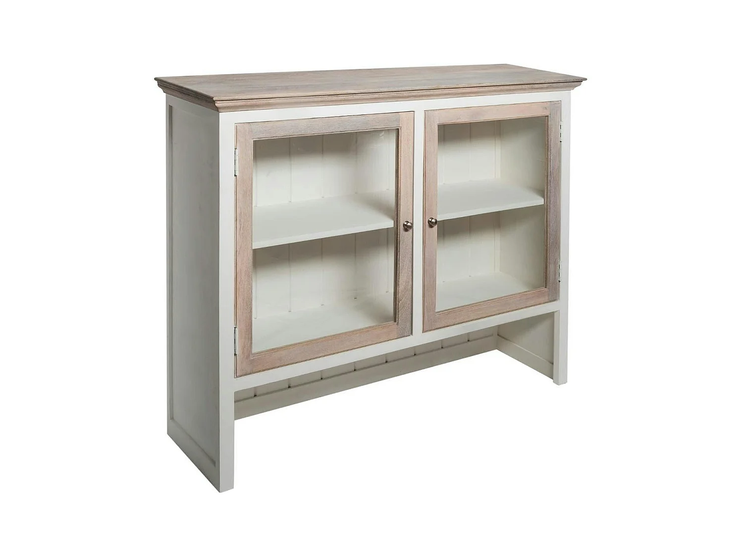Haut de buffet blanc en bois ALESIA