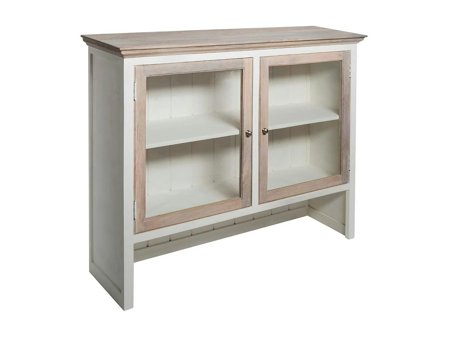 Haut de buffet blanc en bois ALESIA