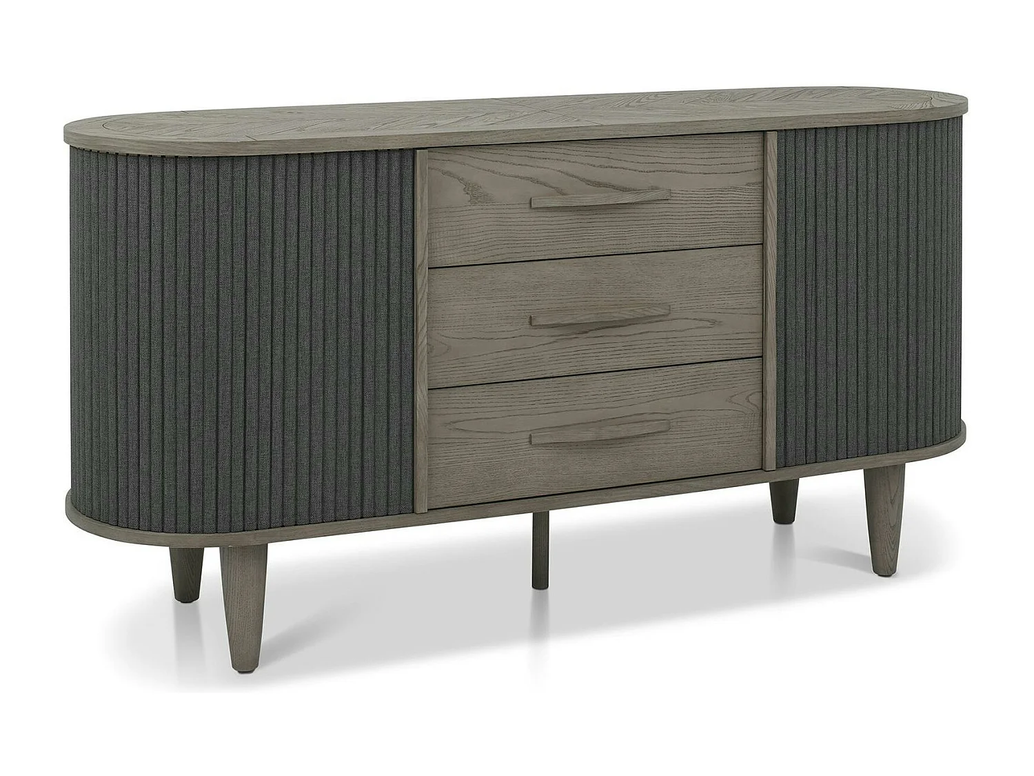 Buffet en bois avec accordéon 165 cm HOUSTON