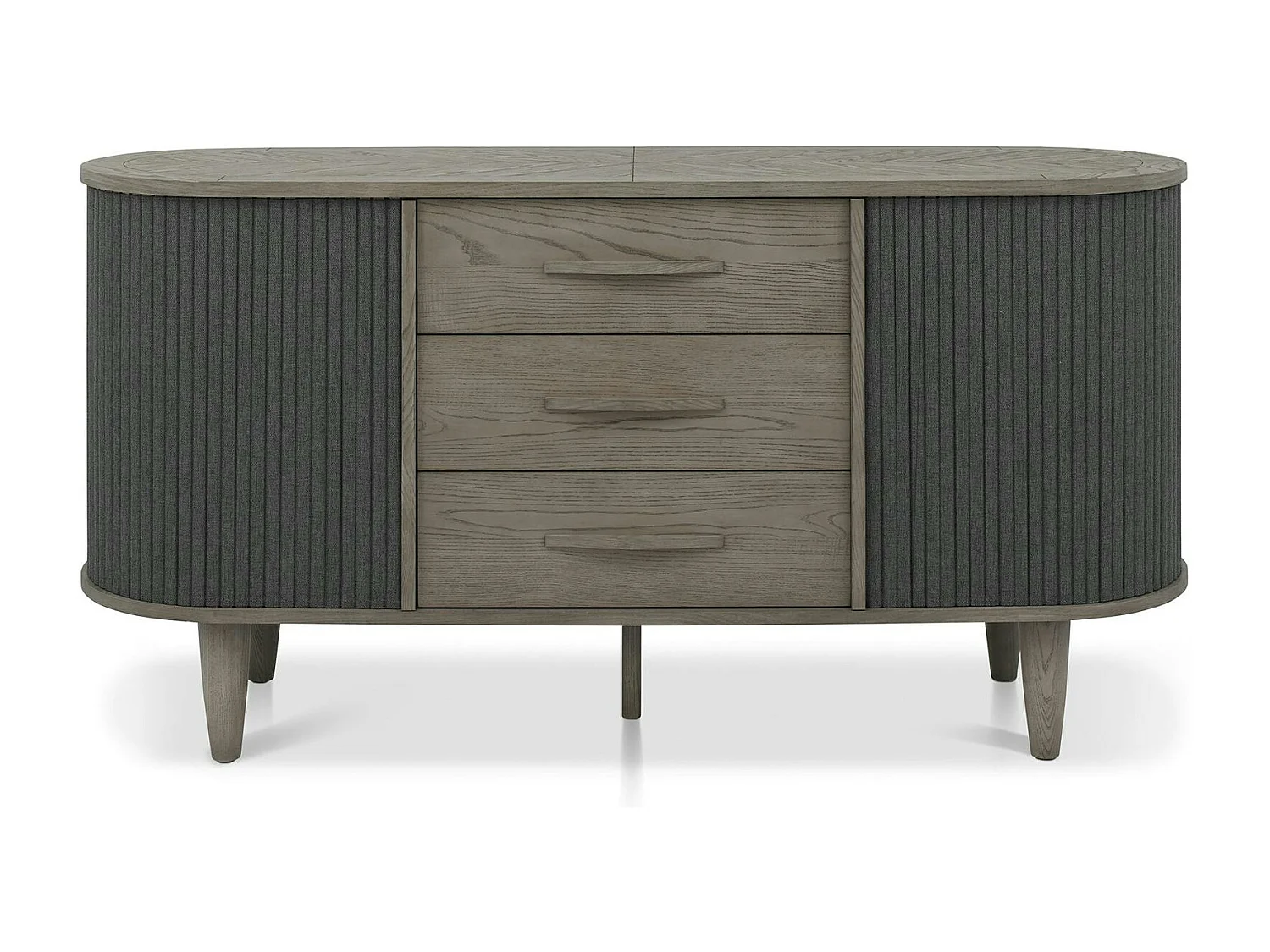 Buffet en bois avec accordéon 165 cm HOUSTON