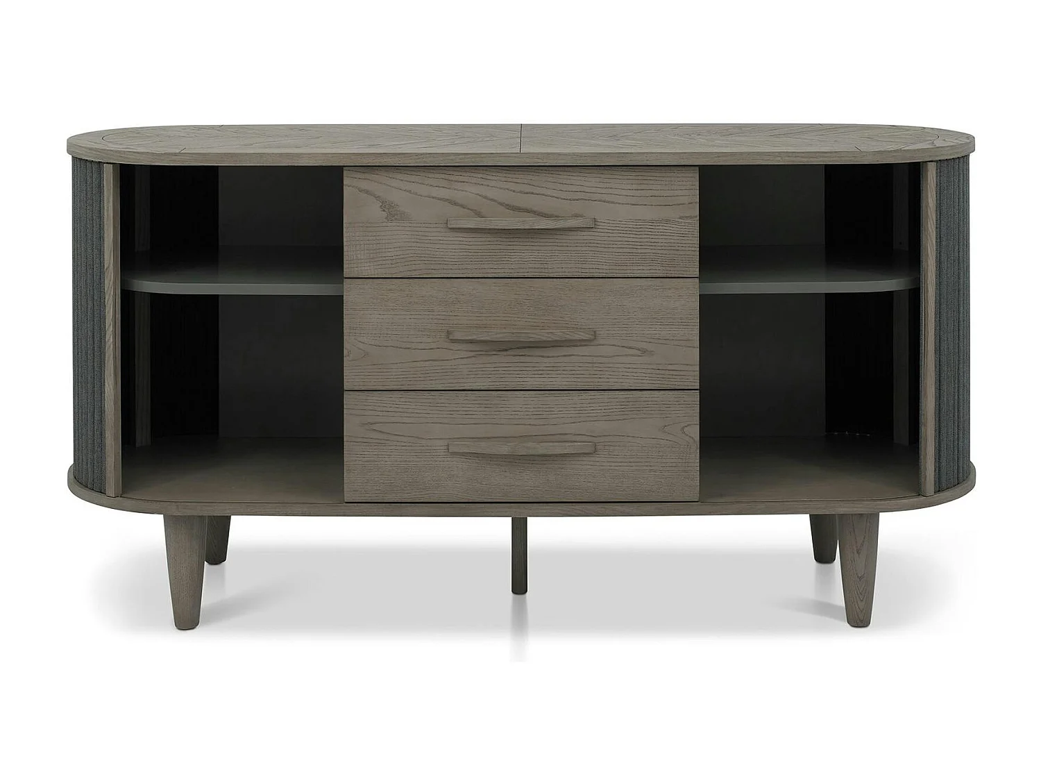 Buffet en bois avec accordéon 165 cm HOUSTON