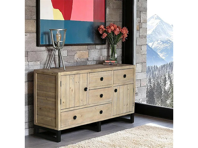 Buffet de salon en bois recyclé AUCKLAND