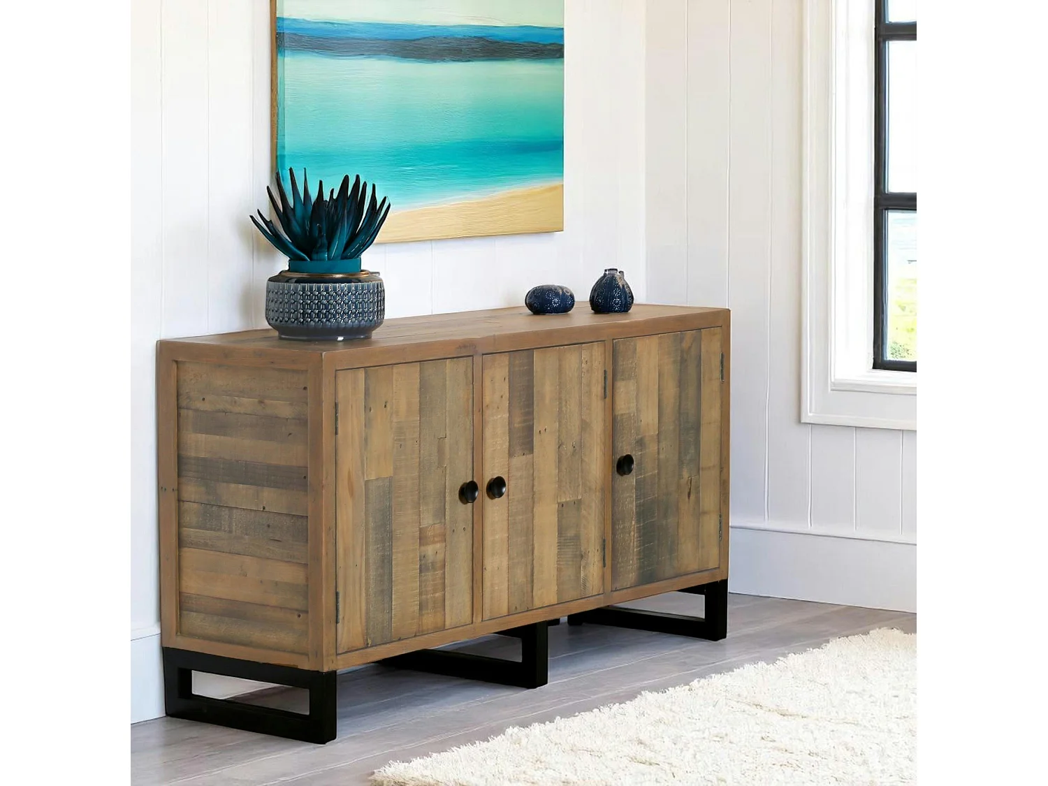 Buffet en bois recyclé 3 portes BRISBANE