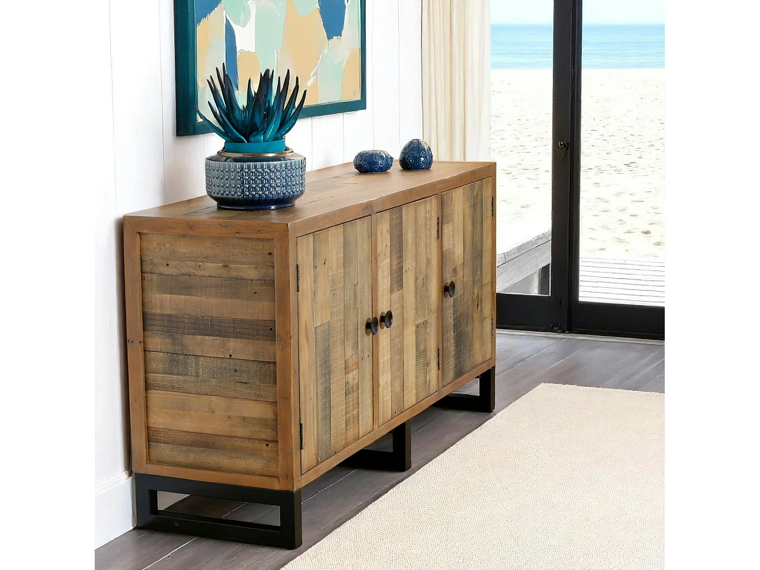 Buffet en bois recyclé 3 portes BRISBANE