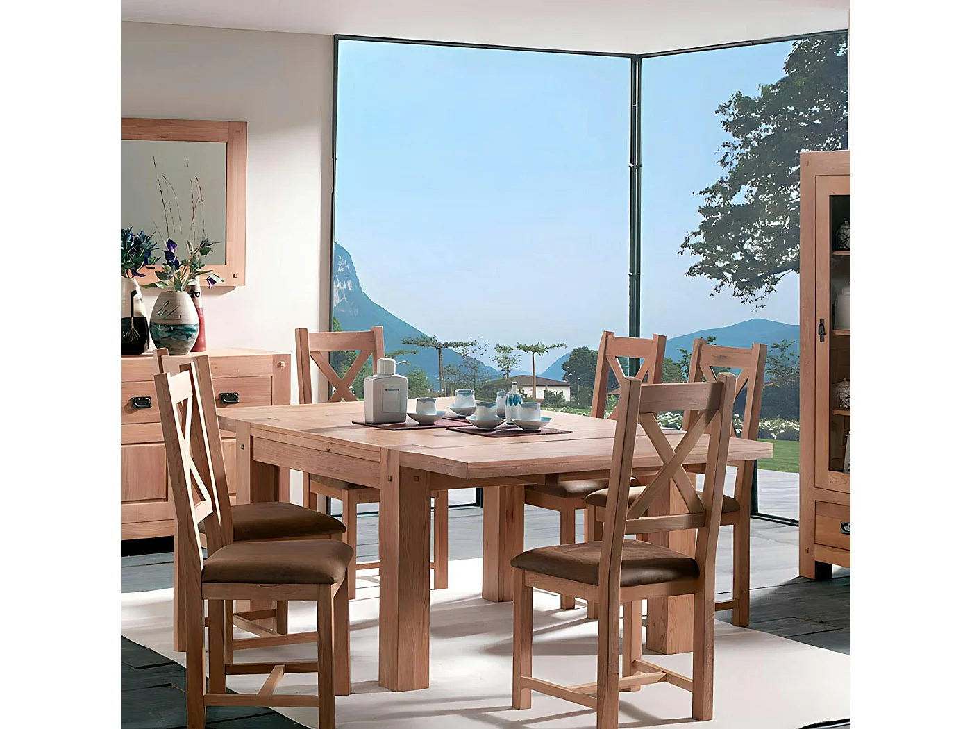 Buffet bahut chêne 2 portes 120cm FJORD