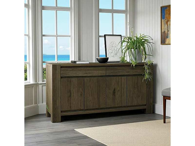 Buffet en bois de chêne fumé ALLEN