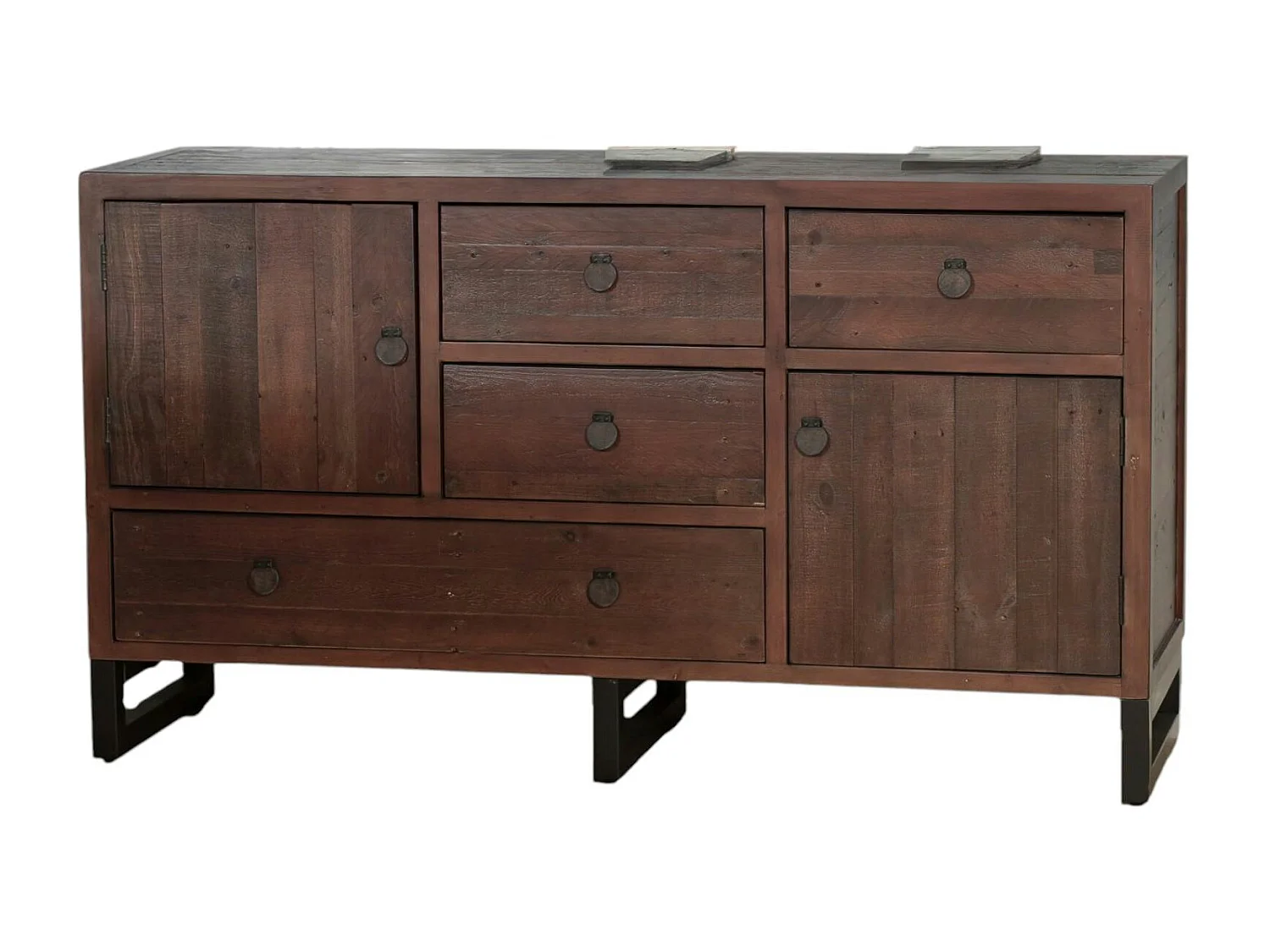 Buffet bas bois brun recyclé SAMOA