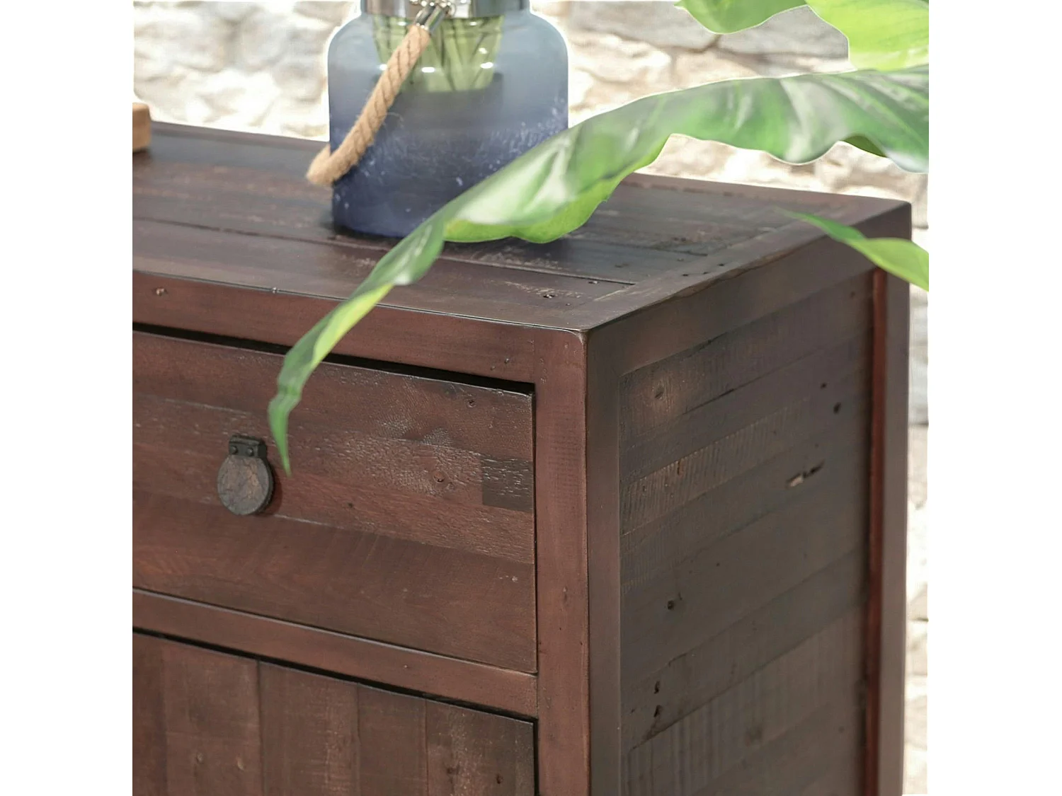 Buffet bas bois brun recyclé SAMOA