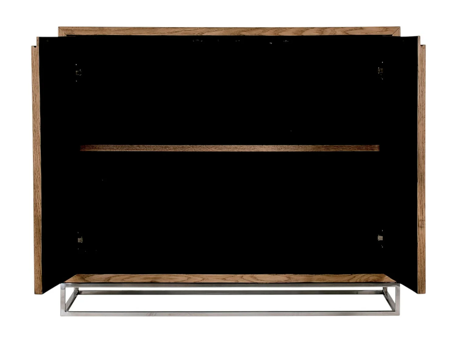 Petit buffet moderne chêne acier RIVERSIDE