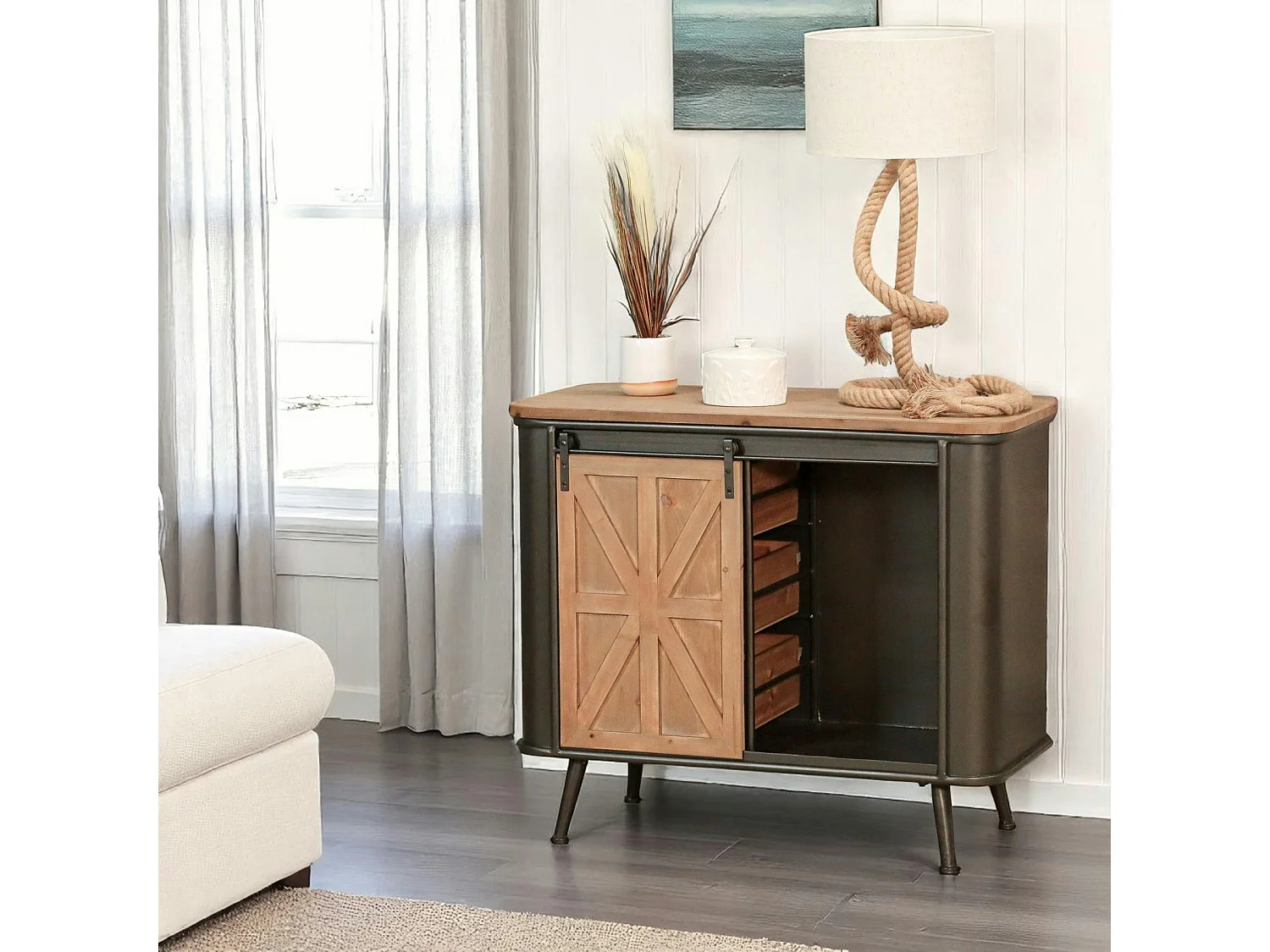 Petit buffet salon porte coulissante CAIRNS