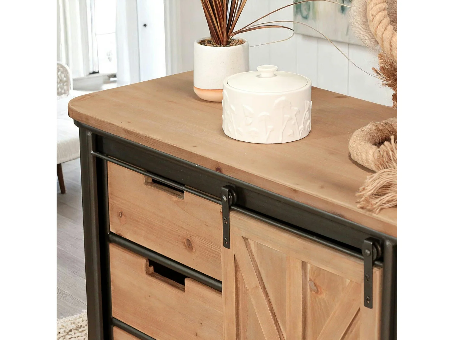 Petit buffet salon porte coulissante CAIRNS