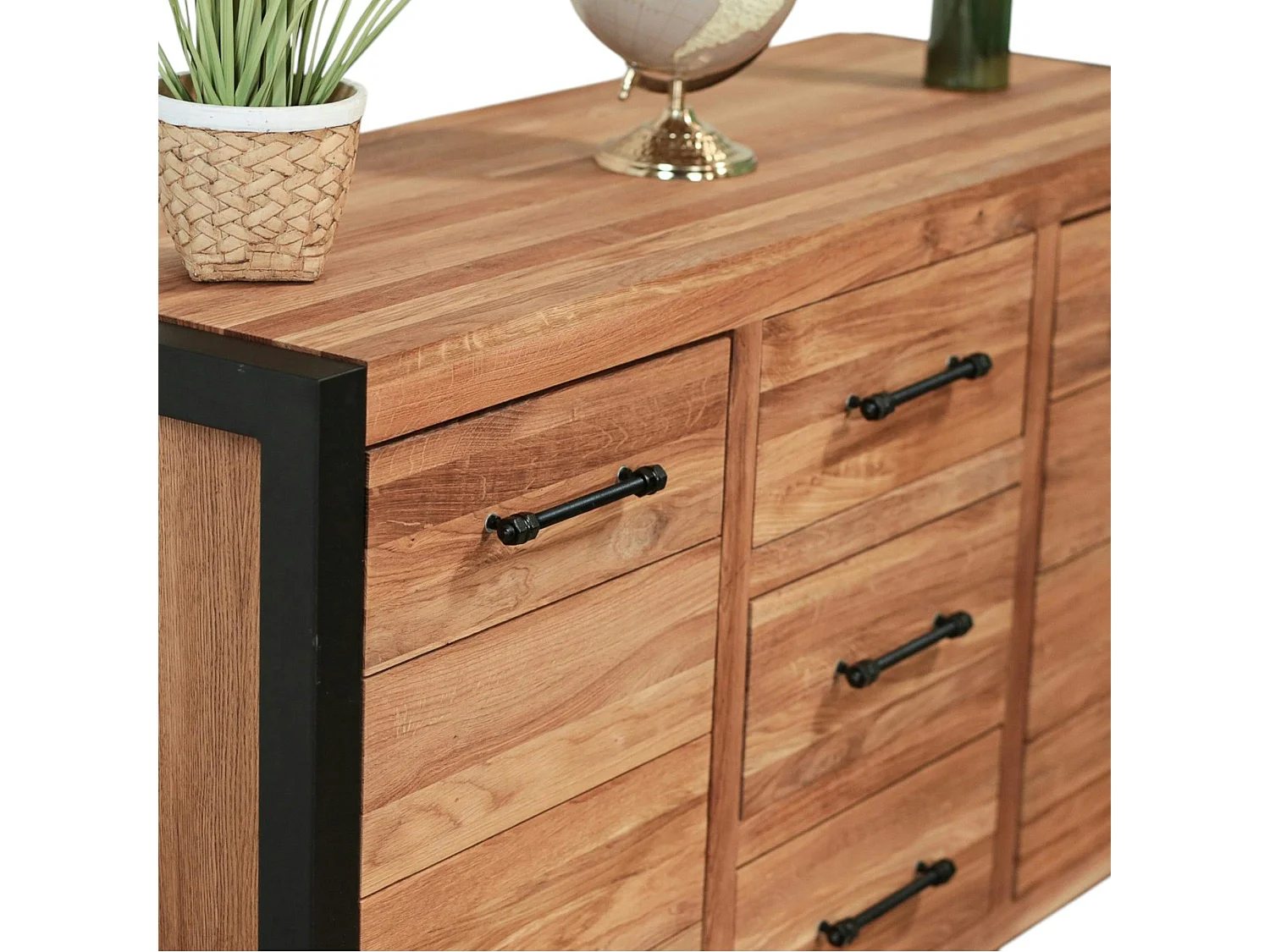 Bahut en chêne huilé 2 portes FERSCOTT 2