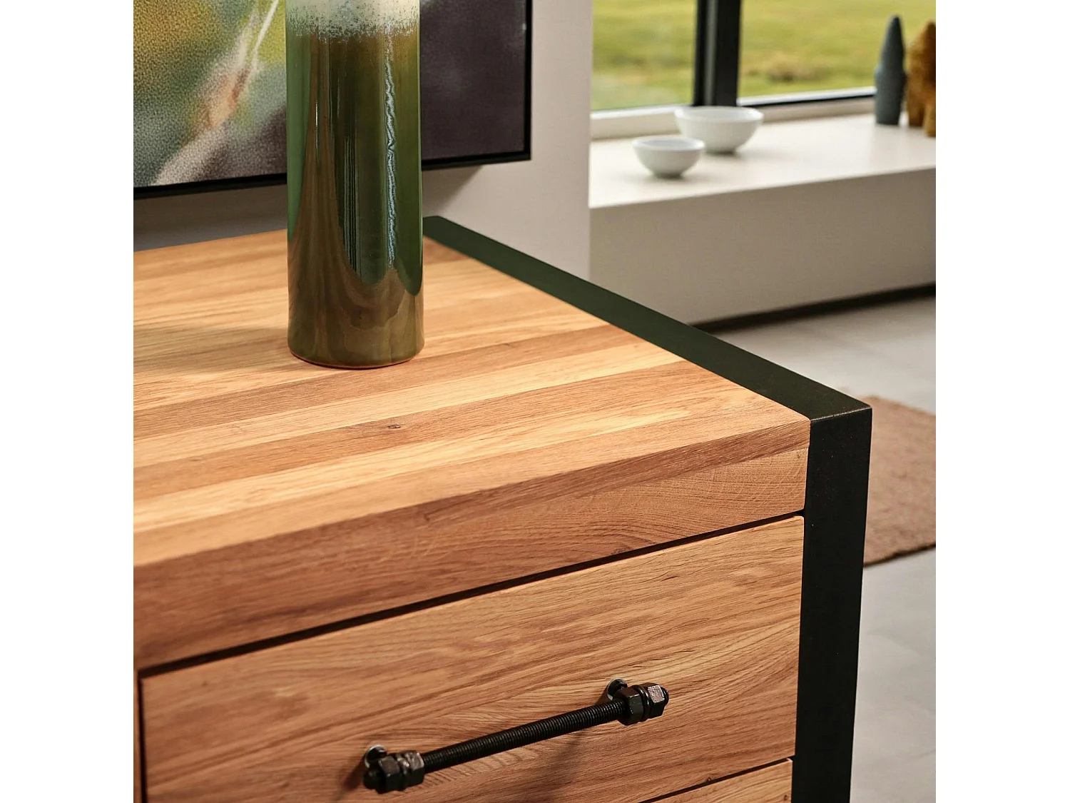 Bahut en chêne huilé 2 portes FERSCOTT 2