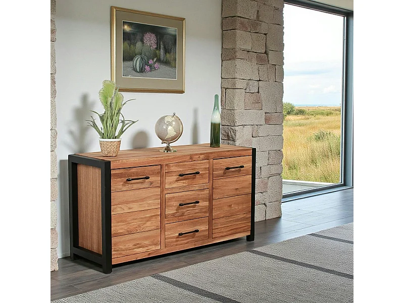 Bahut en chêne huilé 2 portes FERSCOTT 2