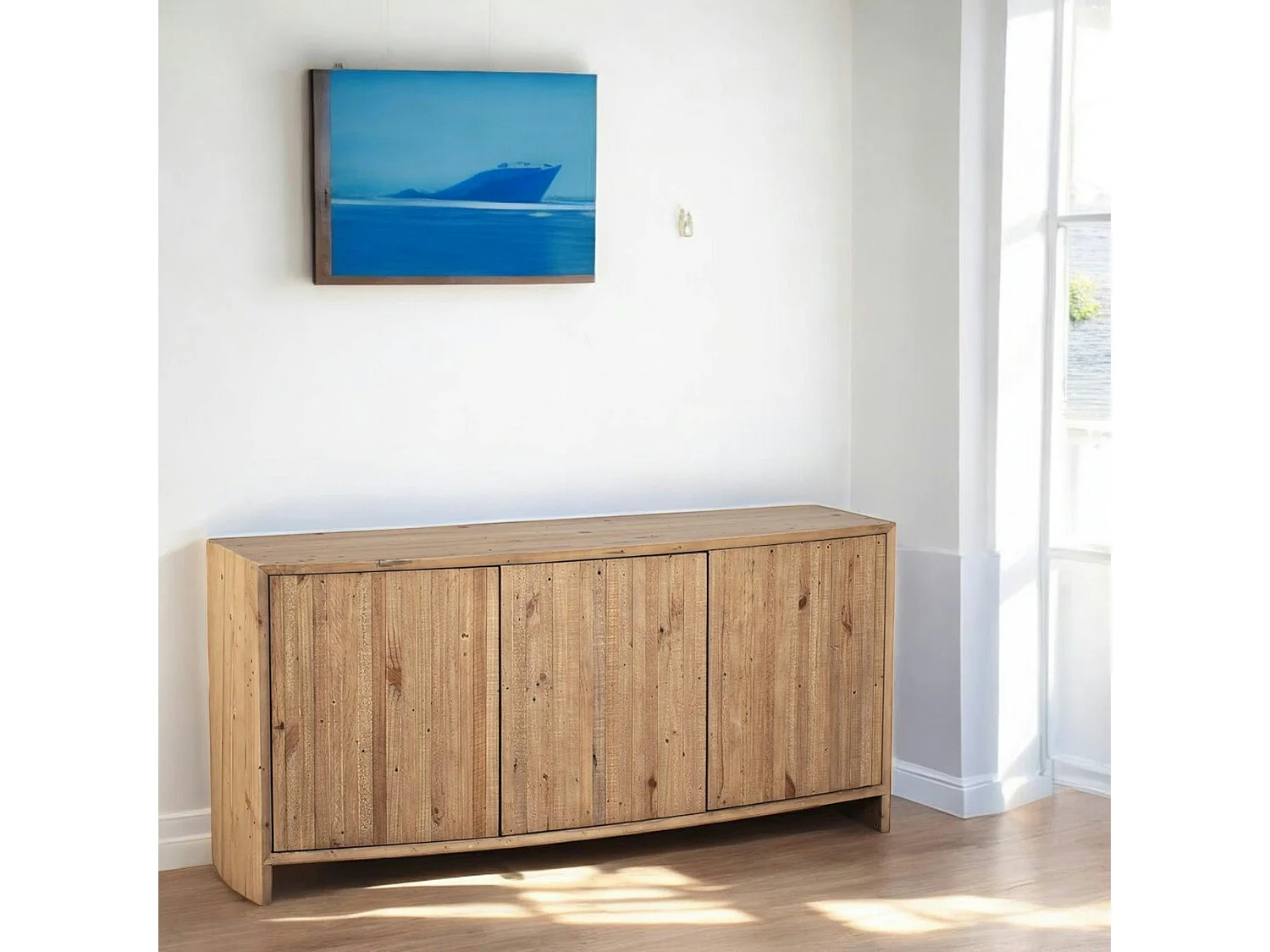 Buffet en bois recyclé FSC 3 portes NELSON