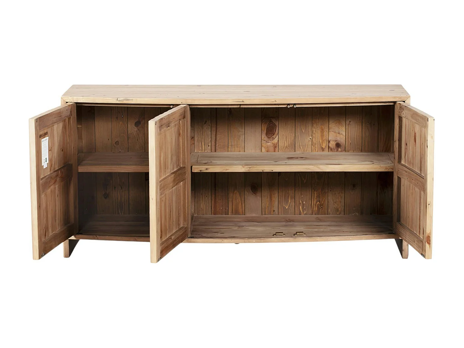 Buffet en bois recyclé FSC 3 portes NELSON