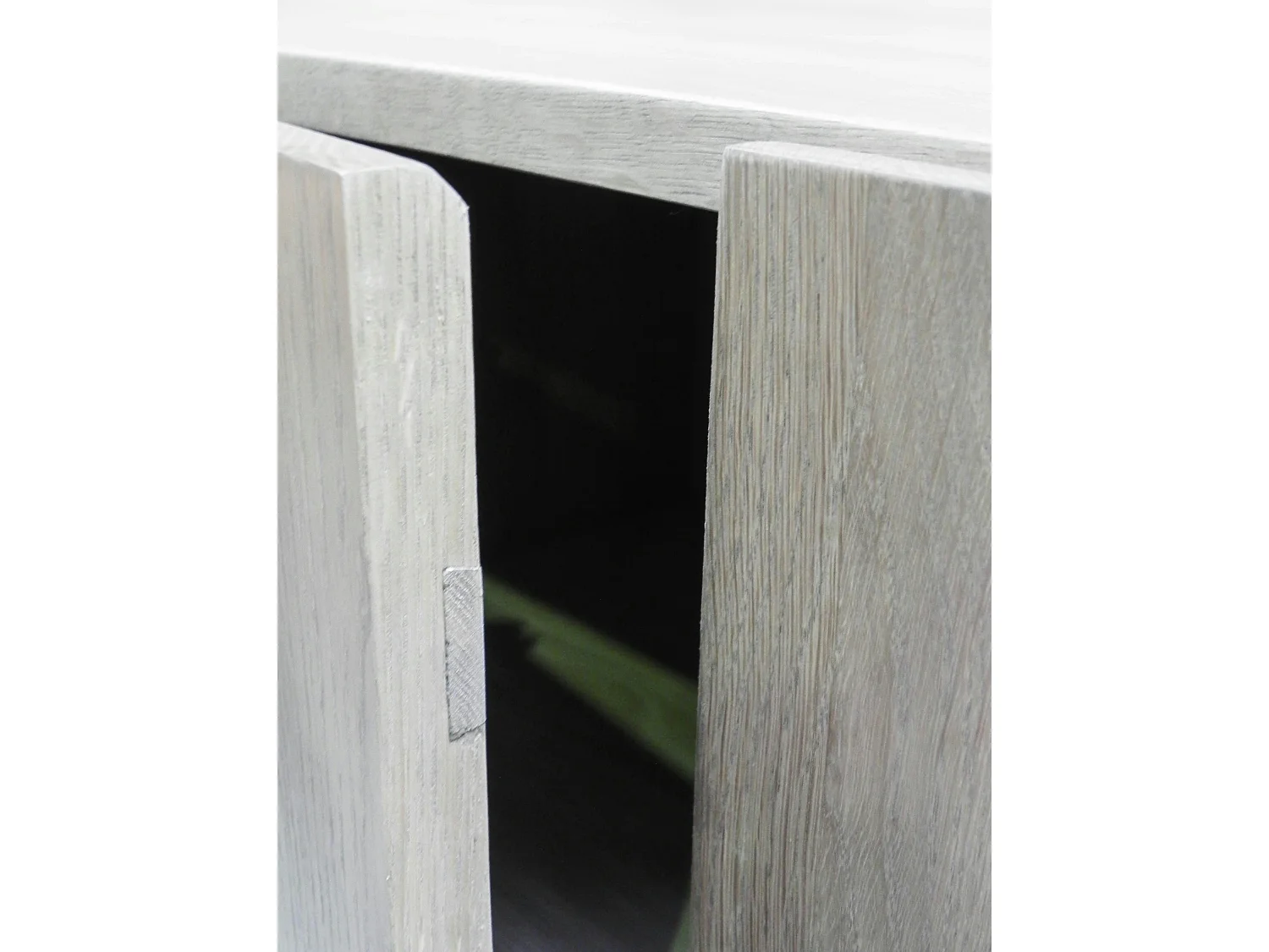 Buffet haut 2 portes chêne massif métal SOOMAA réf 30020868