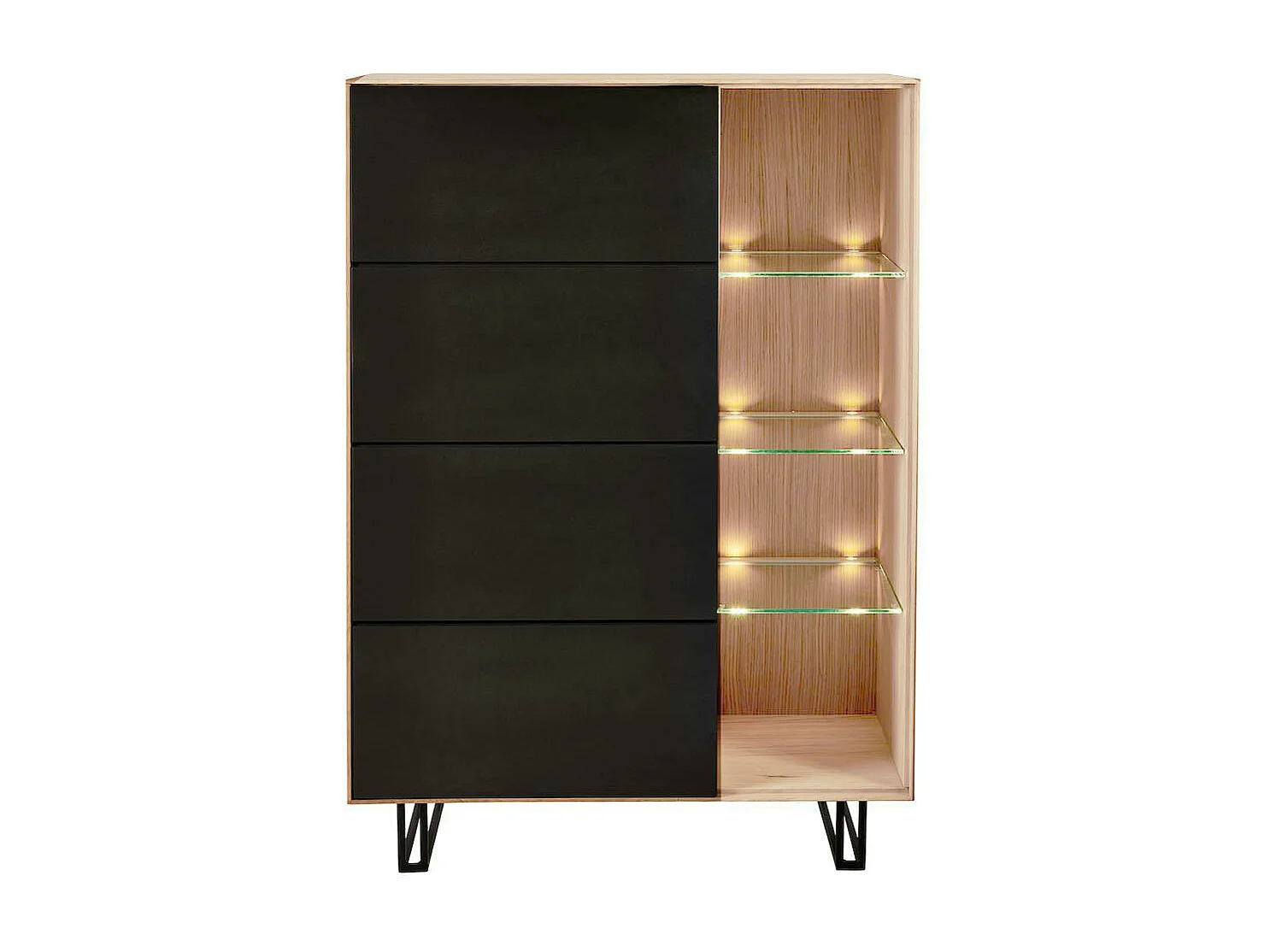 Buffet haut en chêne blanc ZONZA