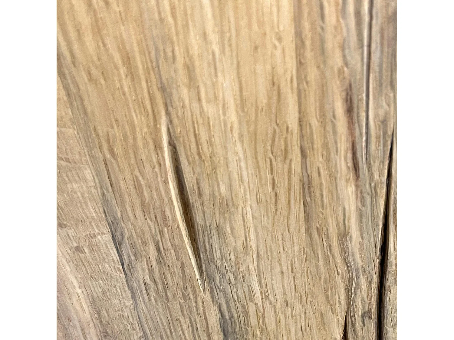 Buffet haut en chêne massif huilé éclairage led PALERME