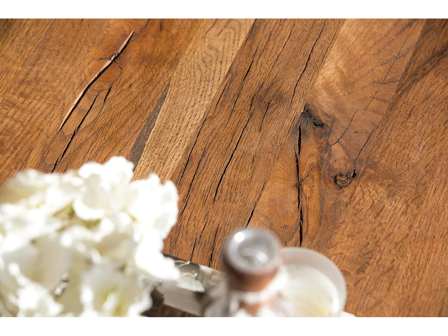 Console bois et métal double plateau OKA 120 cm