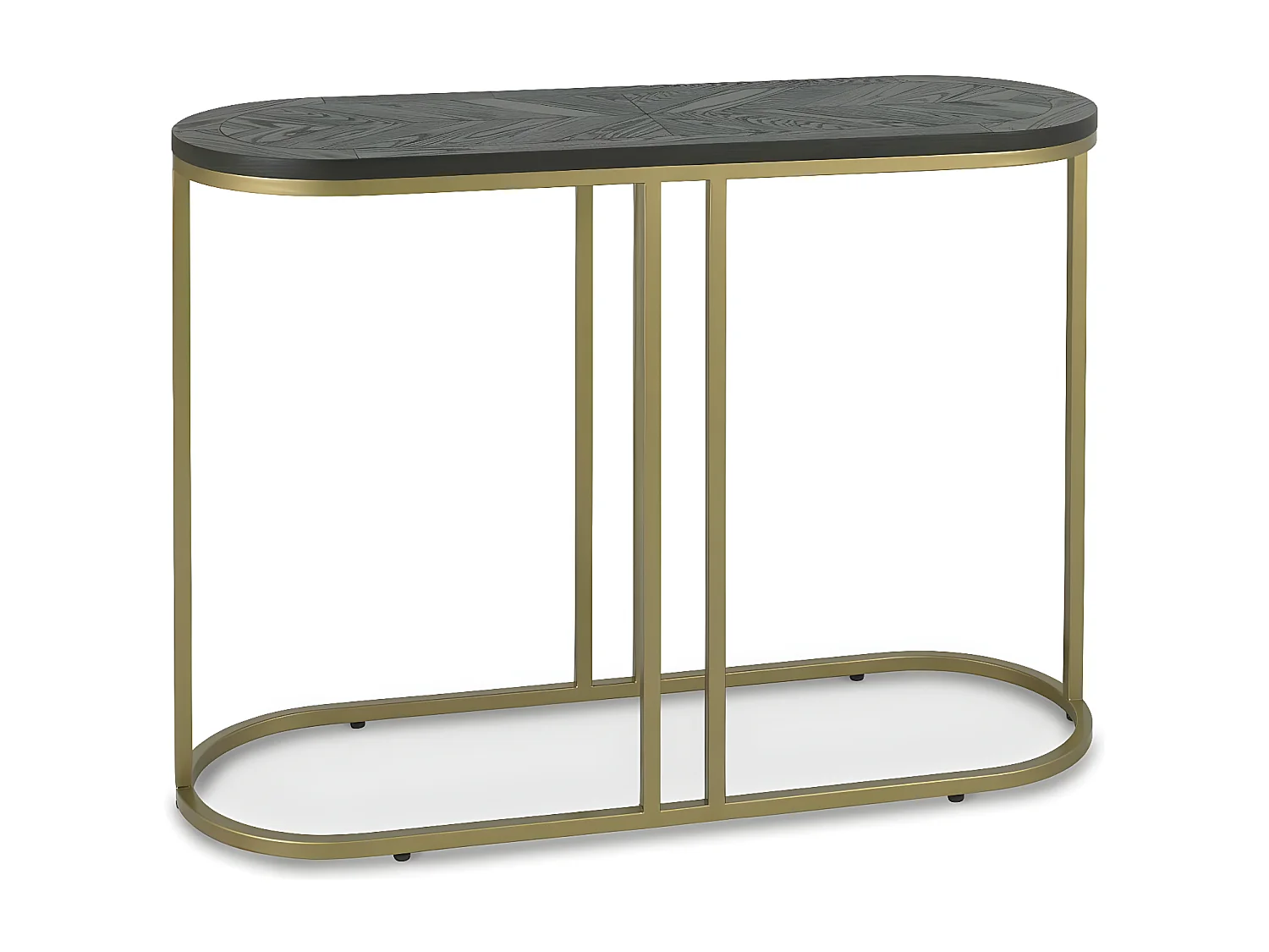 Console noire en marqueterie de bois VALLEY