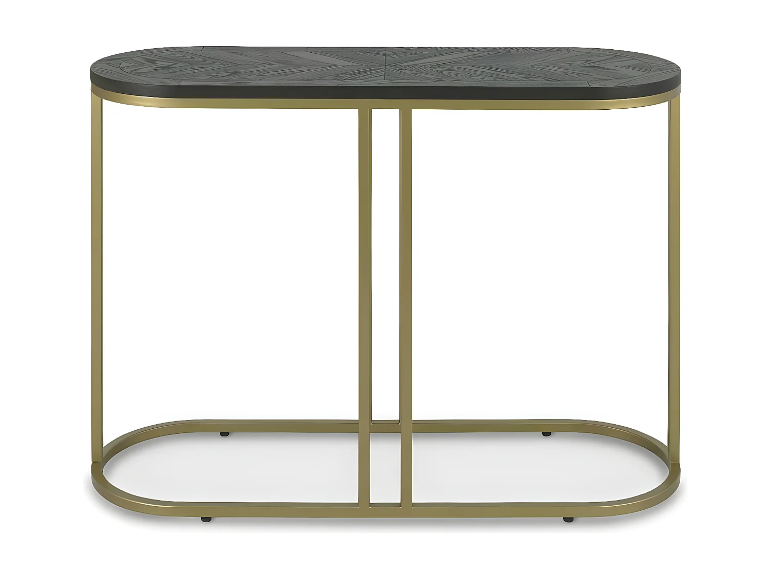 Console noire en marqueterie de bois VALLEY