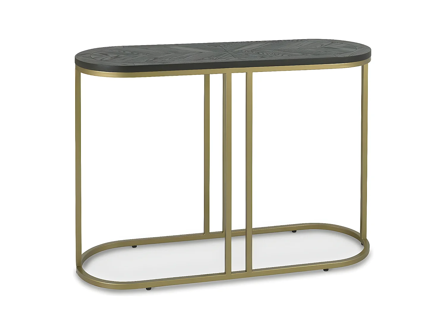 Console noire en marqueterie de bois VALLEY