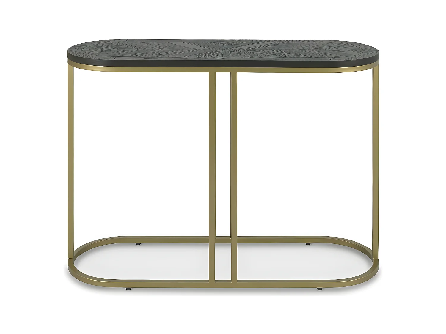 Console noire en marqueterie de bois VALLEY