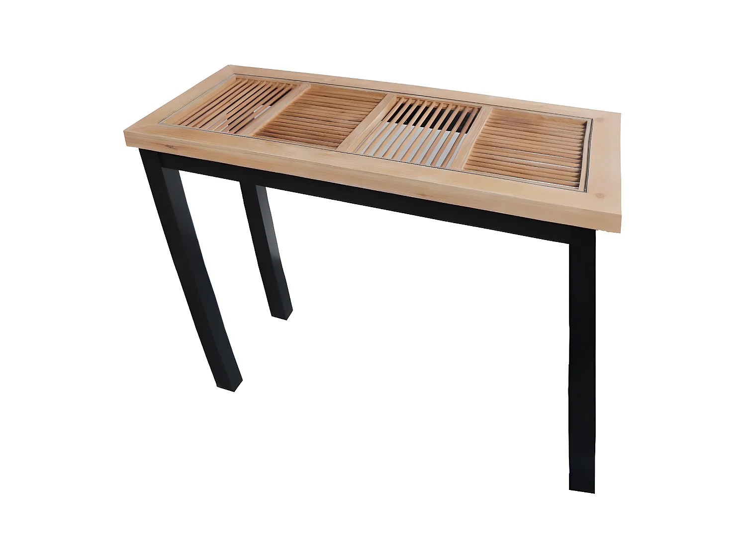 Console en bois et verre ATELIER