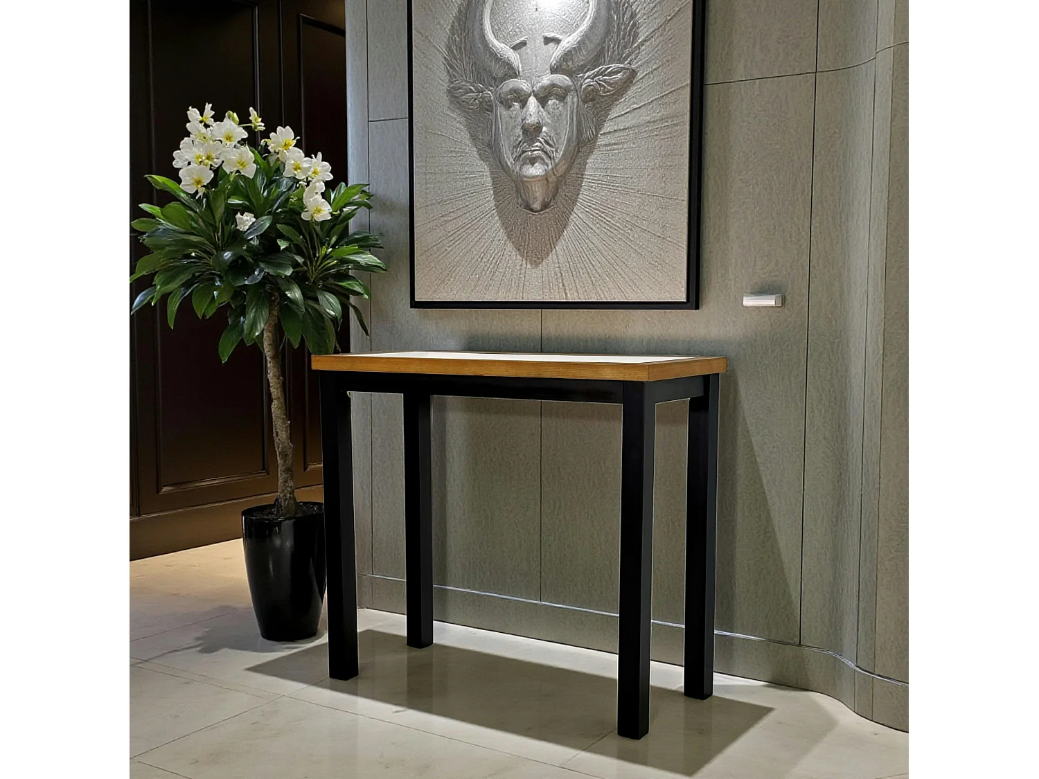 Console en bois et verre ATELIER