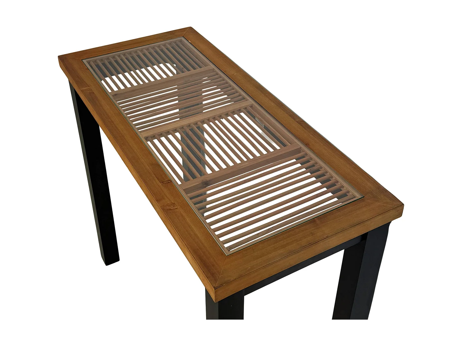 Console en bois et verre ATELIER