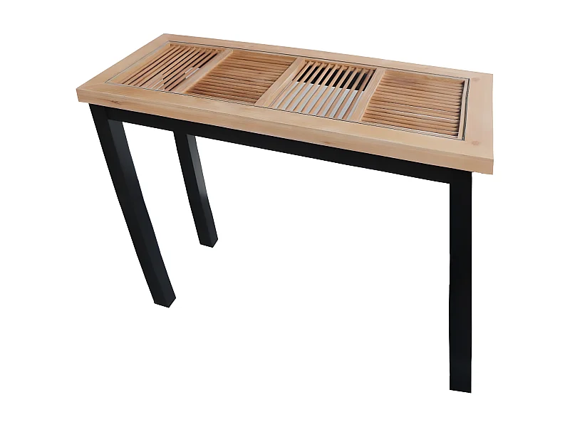 Console en bois et verre ATELIER