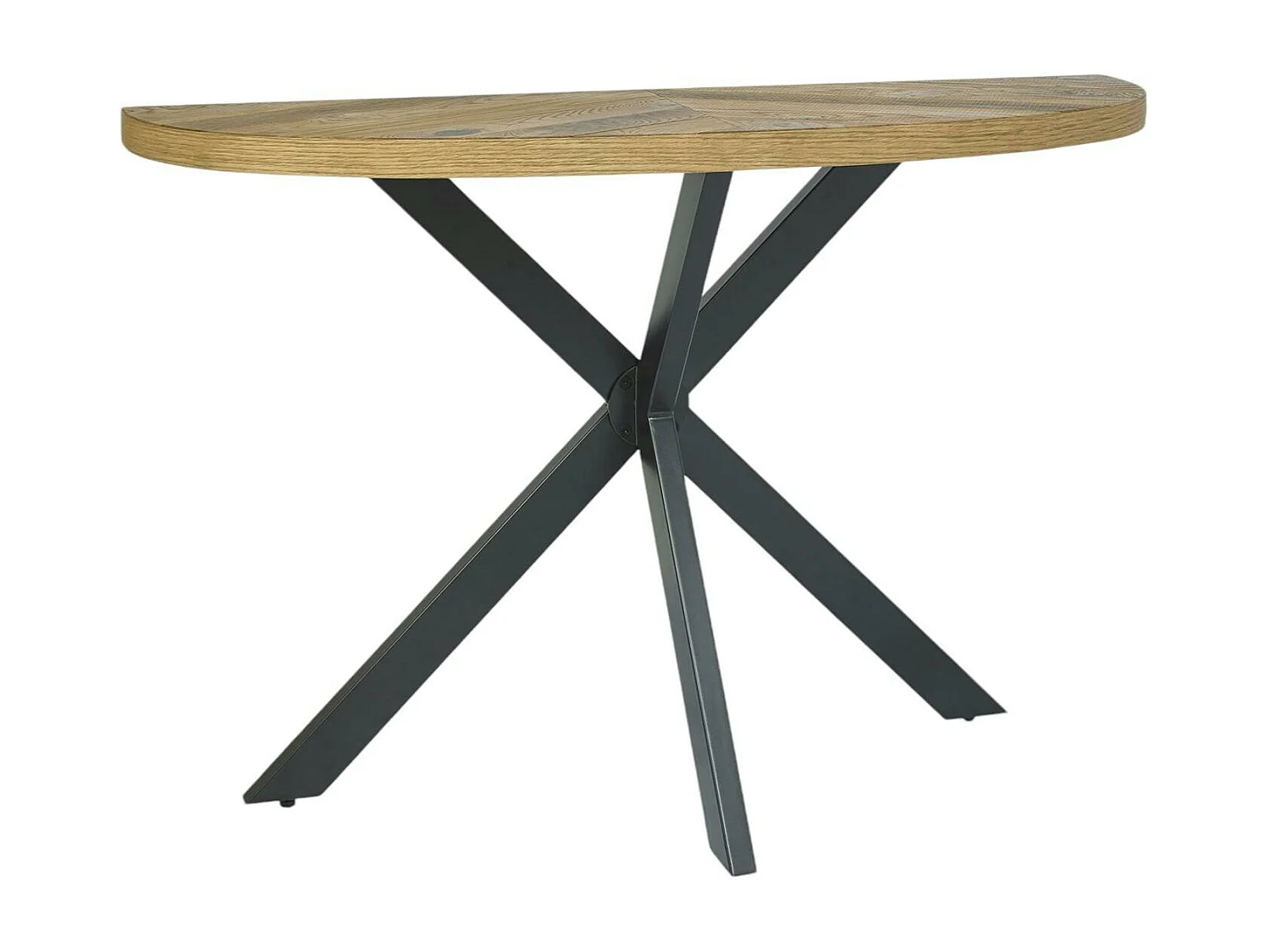 Console d'entrée en marqueterie de chêne finition bois naturel ARLINGTON 2