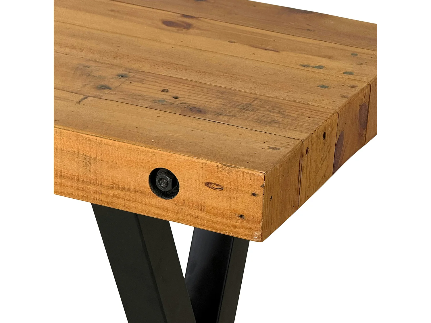 Console industrielle en bois recyclé CALGARY