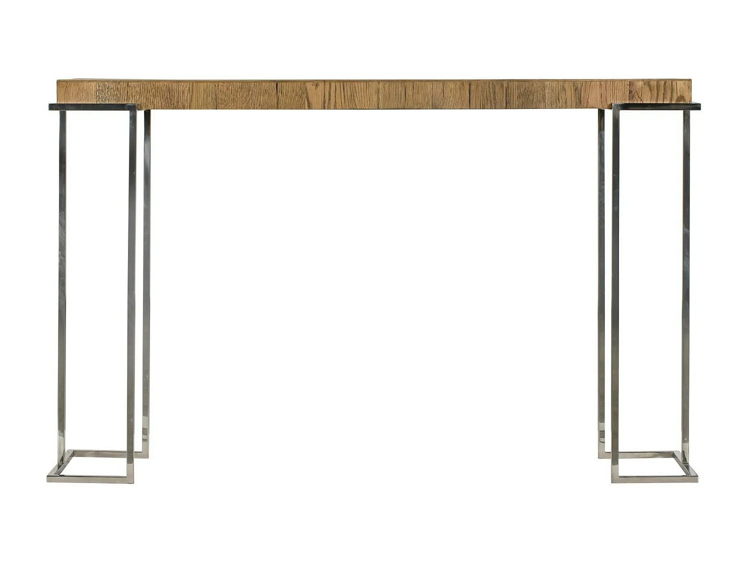 Console moderne chêne acier RIVERSIDE