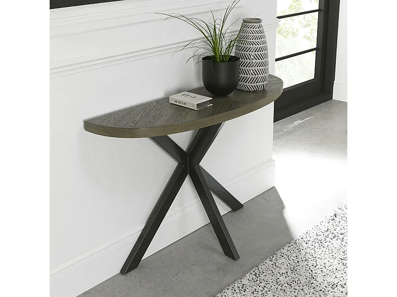 Console d'entrée en marqueterie de chêne ARLINGTON