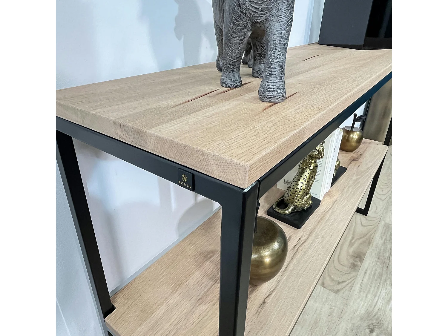 Console en chêne massif blanc PALERME