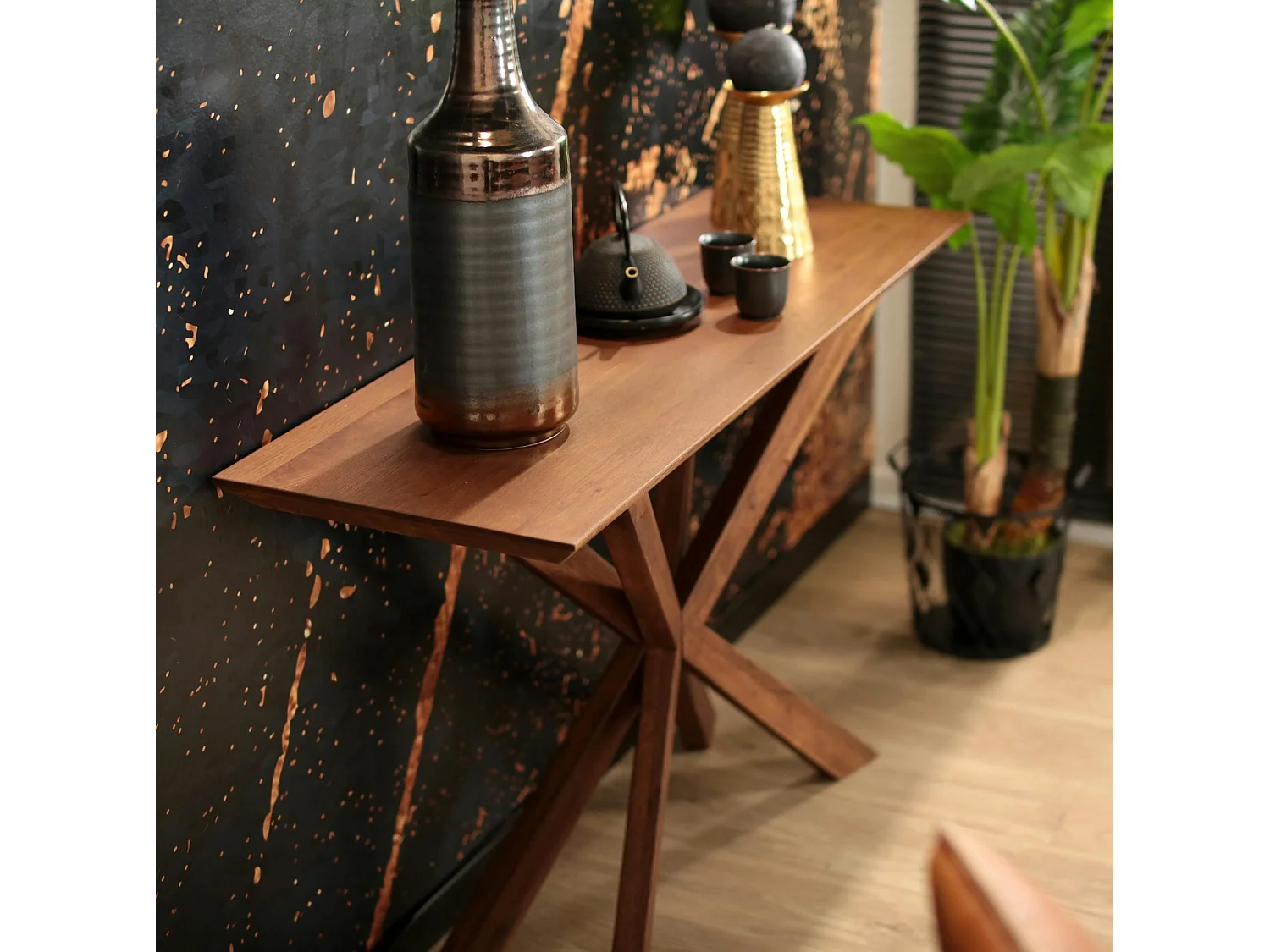 Console en bois de chêne moderne OKA