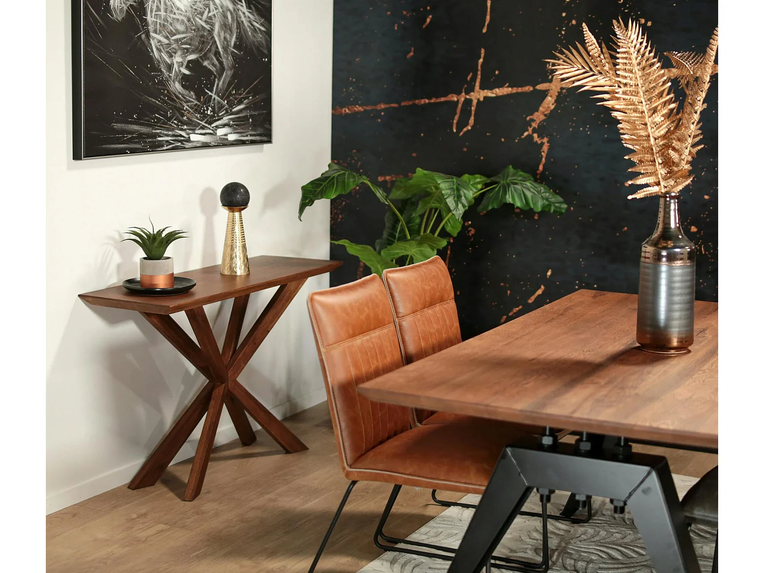 Console en bois de chêne moderne OKA