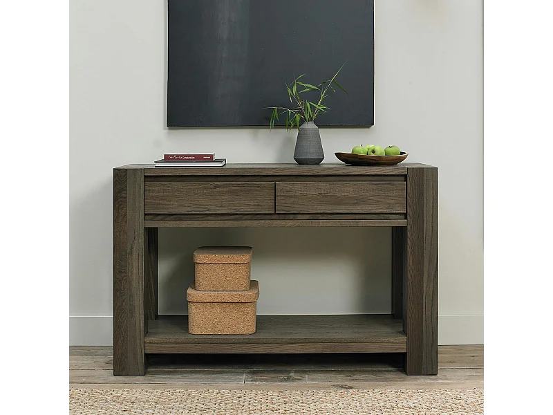 Console en bois de chêne fumé ALLEN