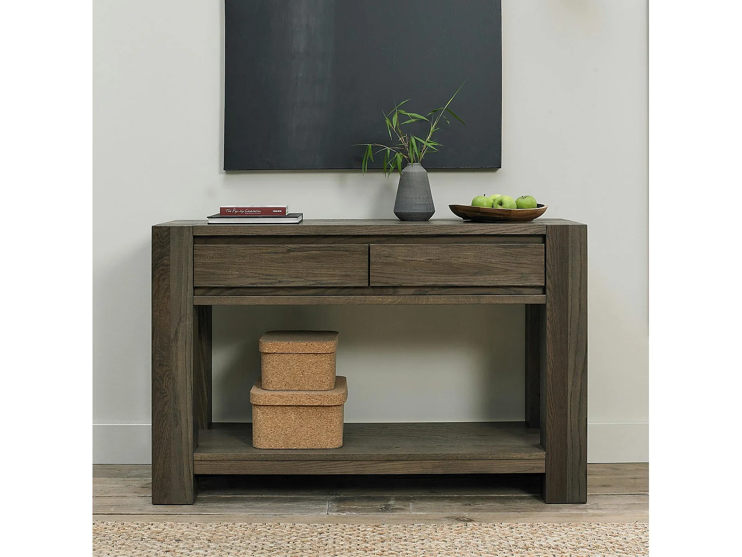 Console en bois de chêne fumé ALLEN