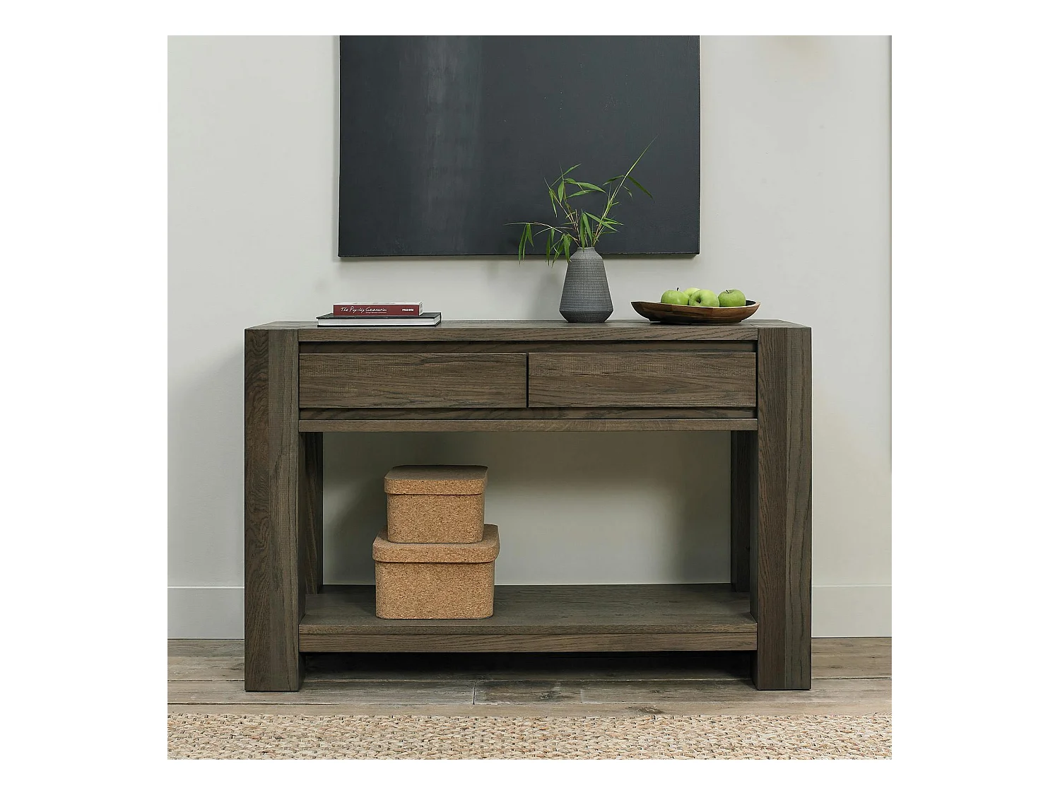Console en bois de chêne fumé ALLEN