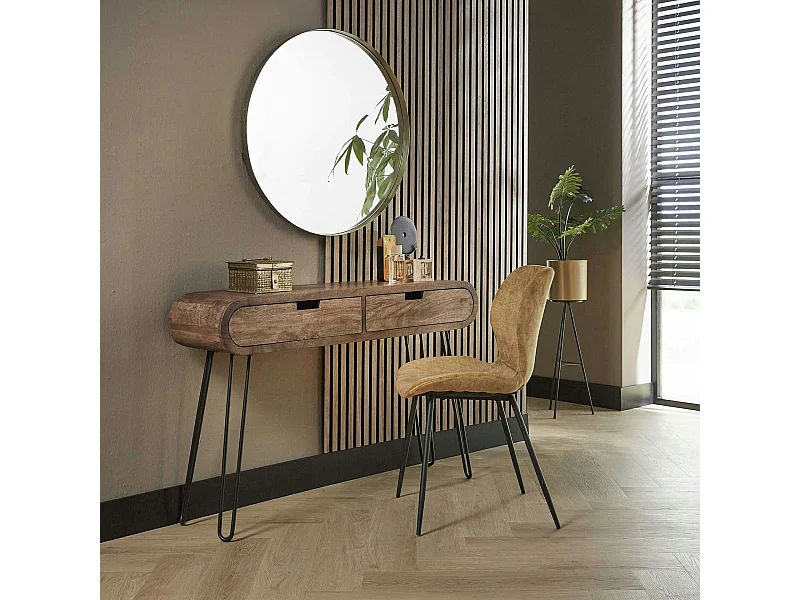 Console en bois forme oblongue NIAGARA