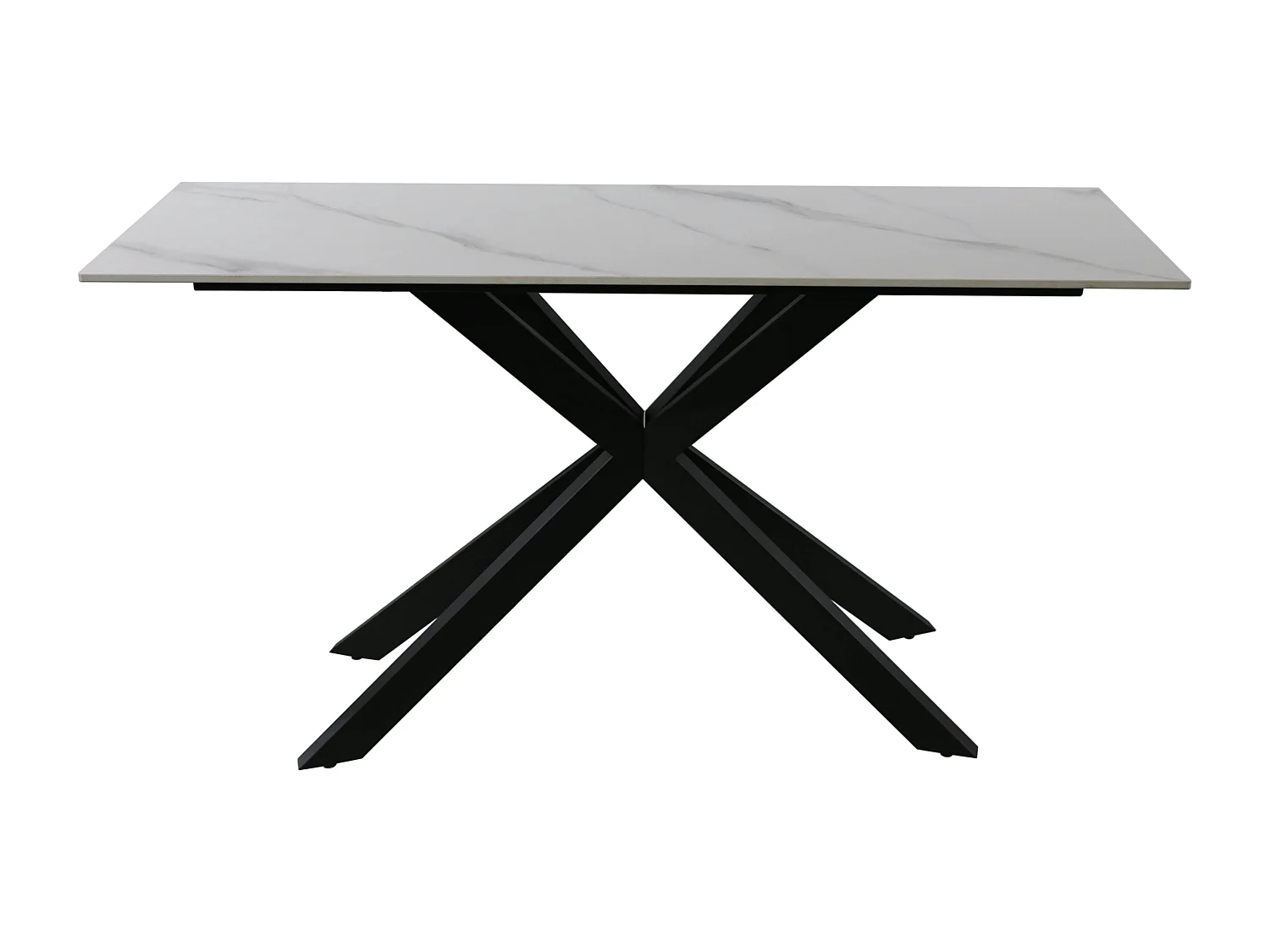 Console design en céramique blanche marbrée OTTAWA