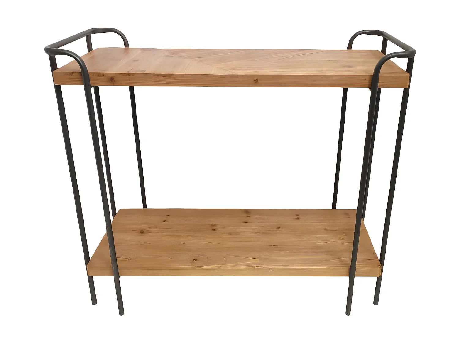 Console 2 niveau en bois clair ATELIER