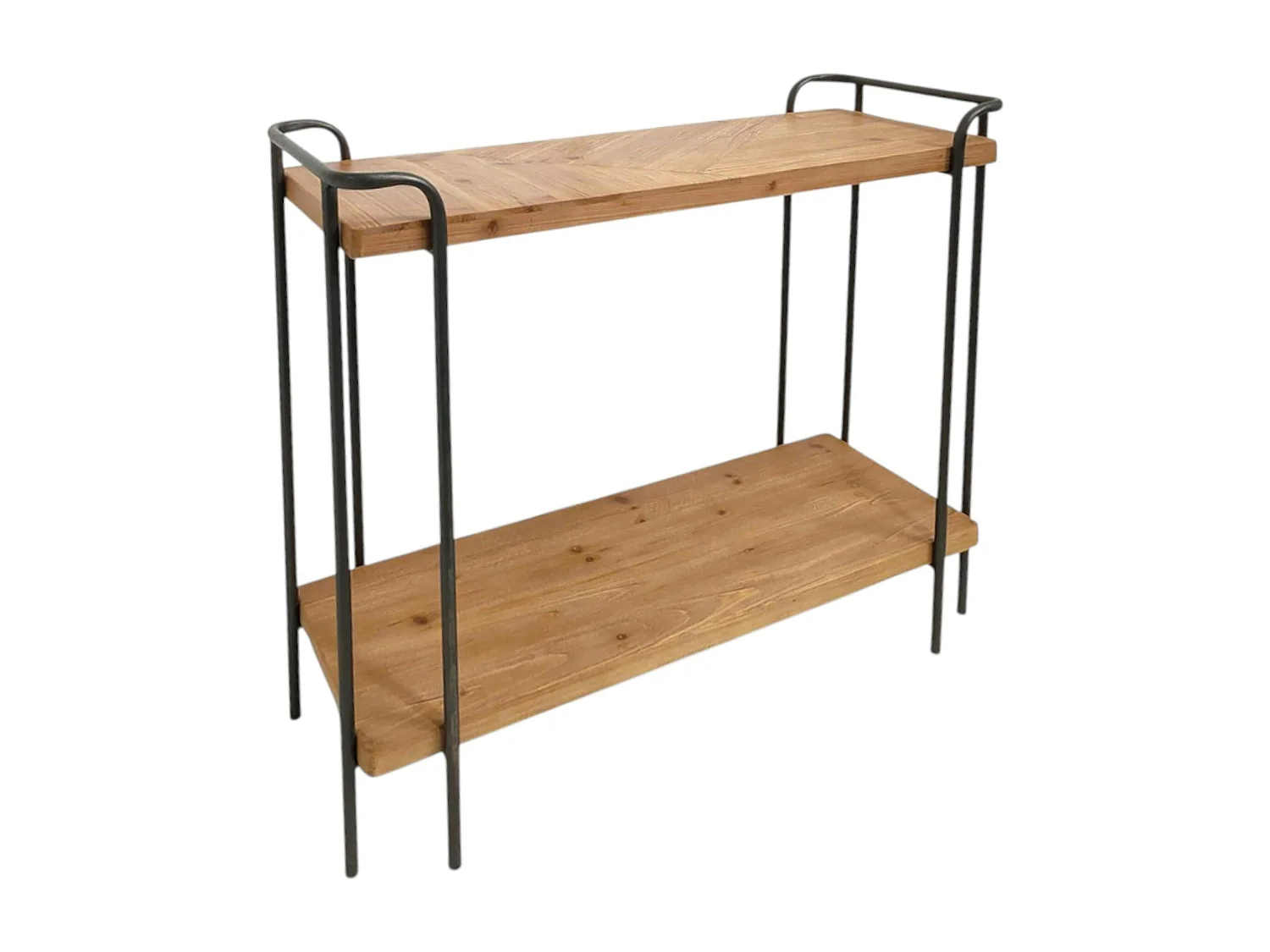 Console 2 niveau en bois clair ATELIER