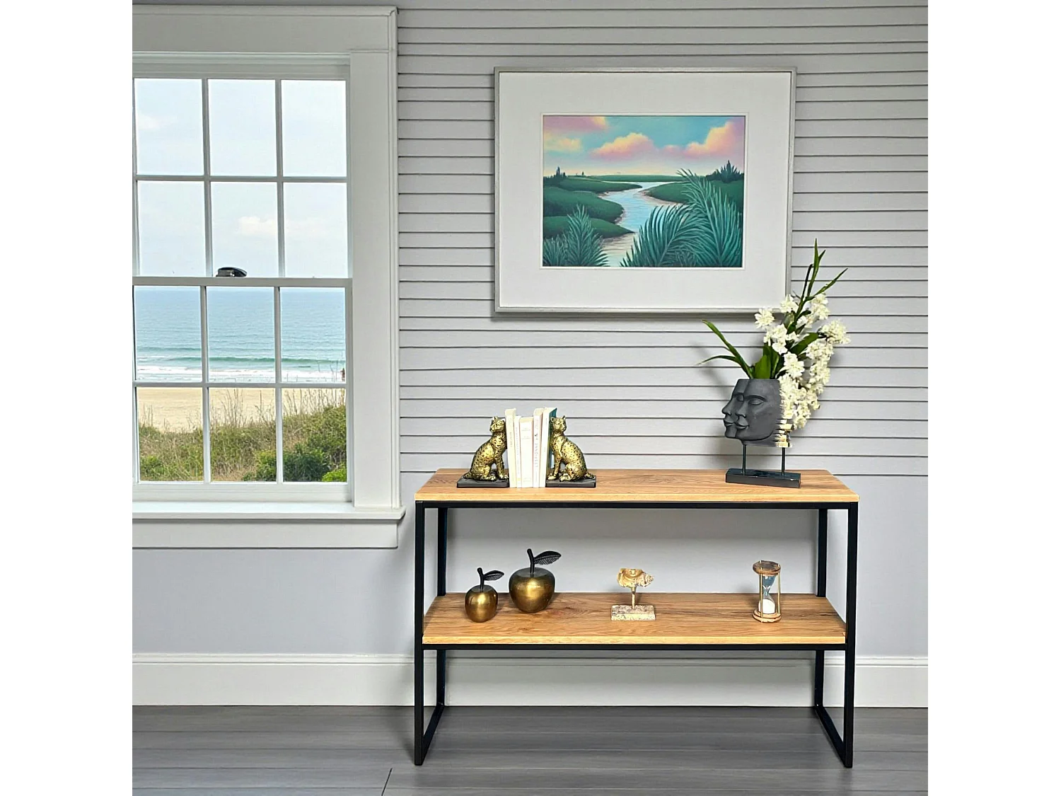 Console en chêne massif huilé PALERME